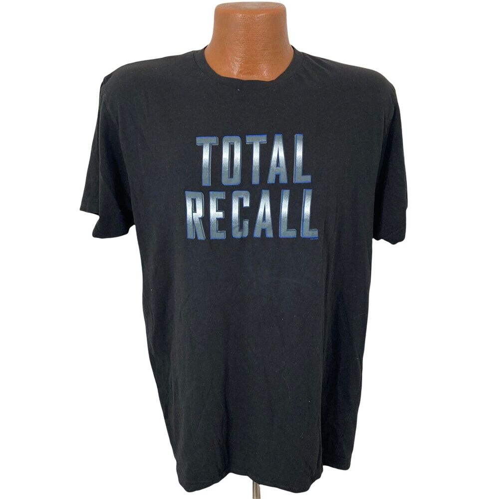 Total Recall Tshirt Mens Large 2012 movie promo Arnold Schwarzenegger